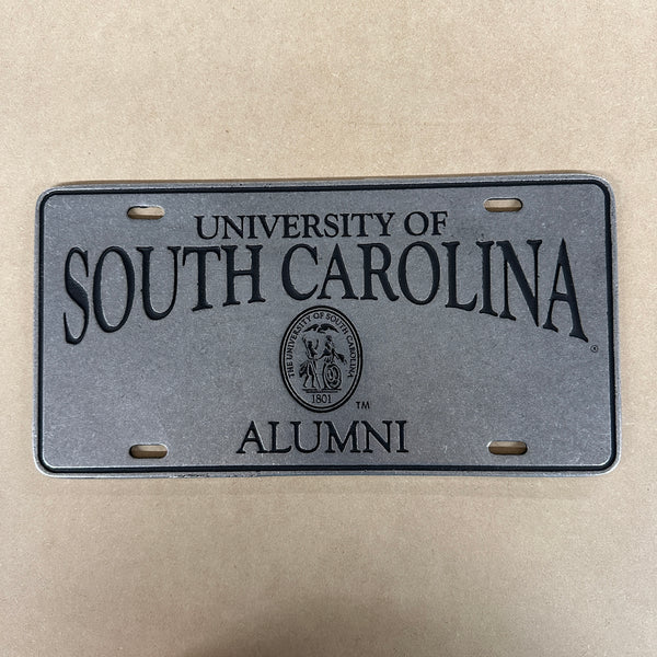 University of South Carolina Alumni Pewter License Plate