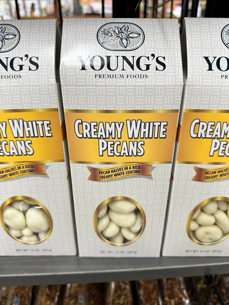 Young's Pecans 14oz Creamy White Pecans