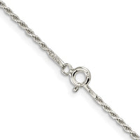 Sterling Silver 1.5mm Diamond-cut Rope Chain