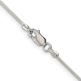 Sterling Silver 1.0mm Round Snake Chain