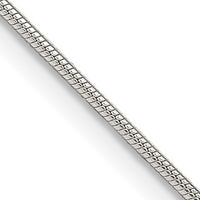 Sterling Silver 1.0mm Round Snake Chain